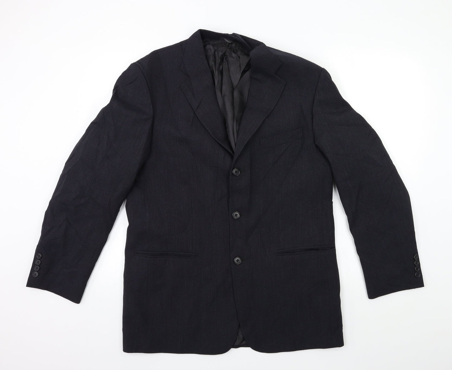 Patrick Bernard Mens Blue   Jacket Suit Jacket Size 40