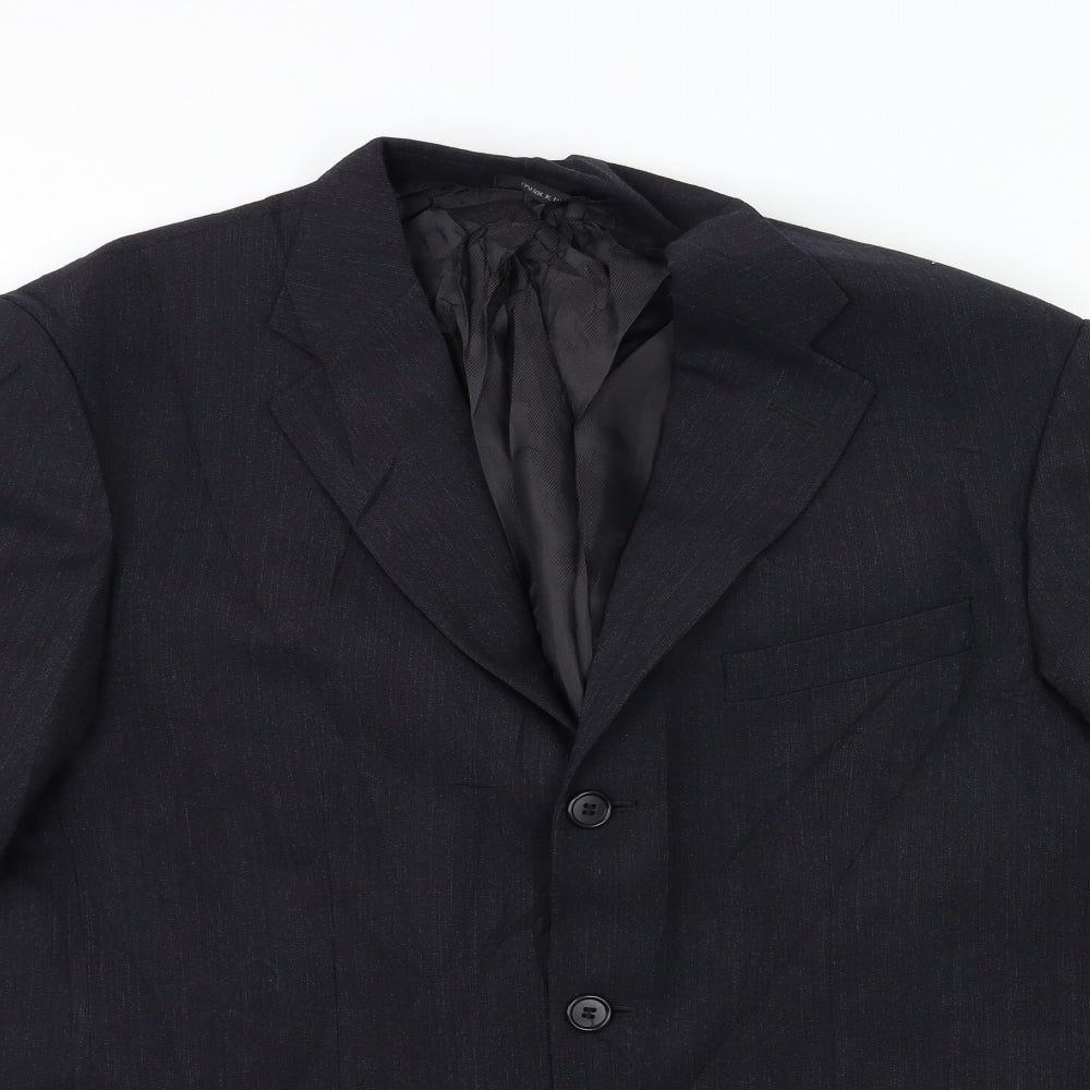 Patrick Bernard Mens Blue   Jacket Suit Jacket Size 40