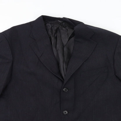 Patrick Bernard Mens Blue   Jacket Suit Jacket Size 40