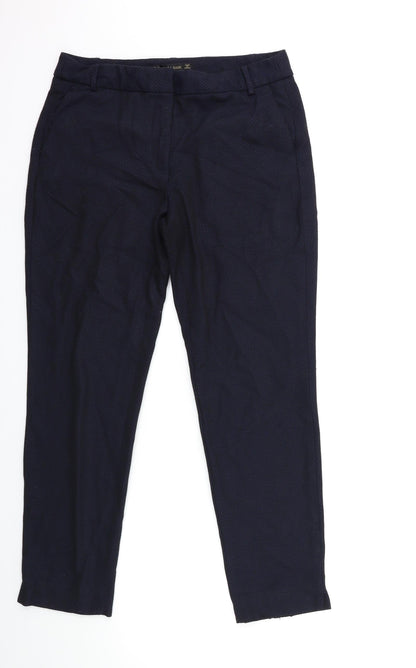 Womens UK Size 10 Zara Regular Fit  Blue Trousers