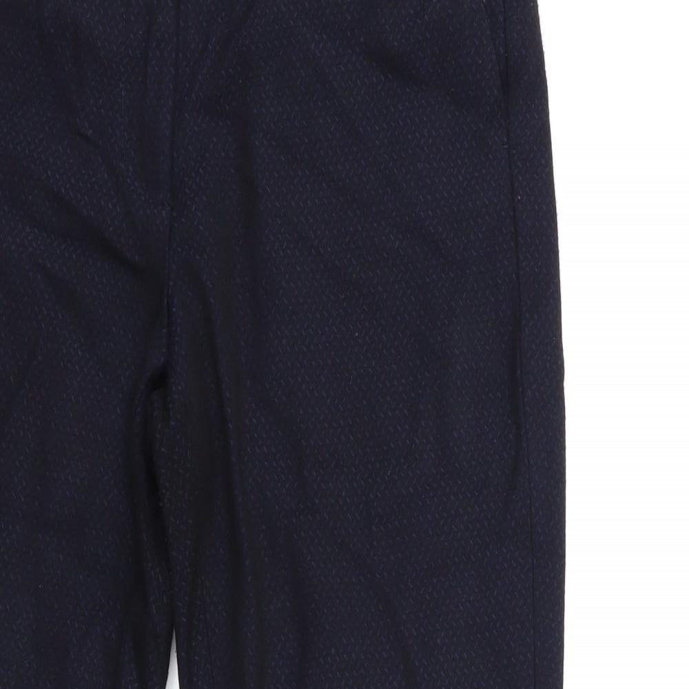 Womens UK Size 10 Zara Regular Fit  Blue Trousers