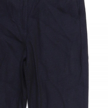 Womens UK Size 10 Zara Regular Fit  Blue Trousers