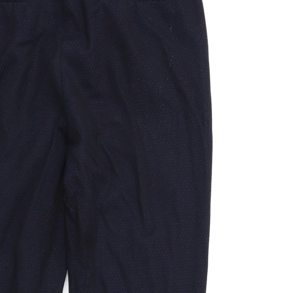 Womens UK Size 10 Zara Regular Fit  Blue Trousers