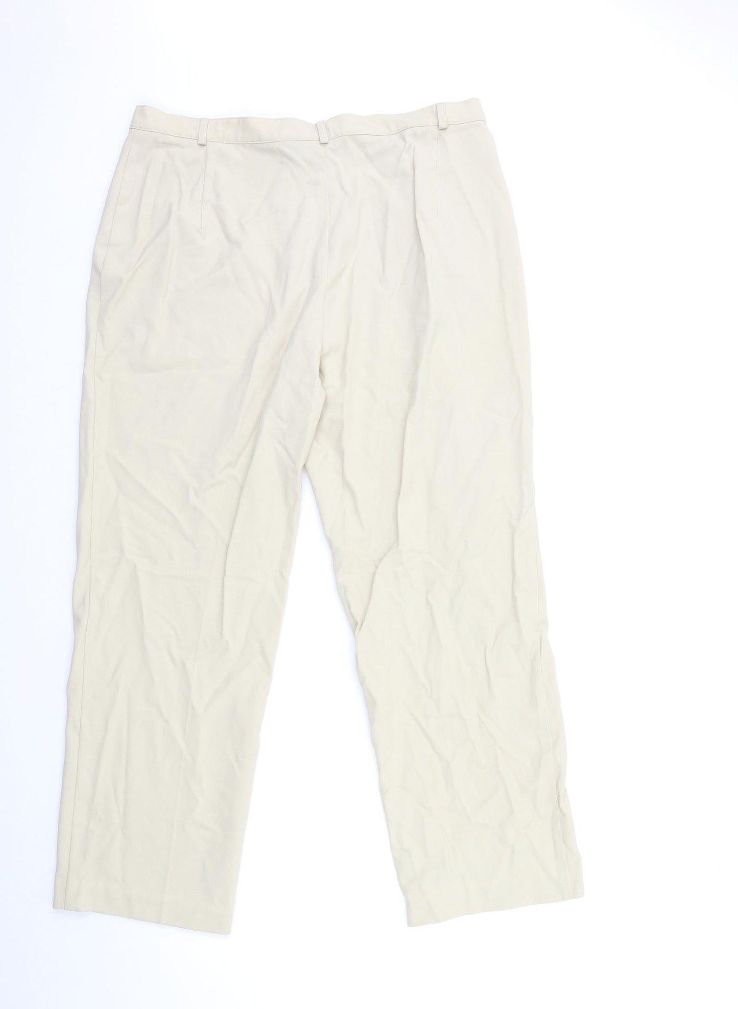 Womens UK Size 34 in SLIMMA Regular Fit  Beige Trousers