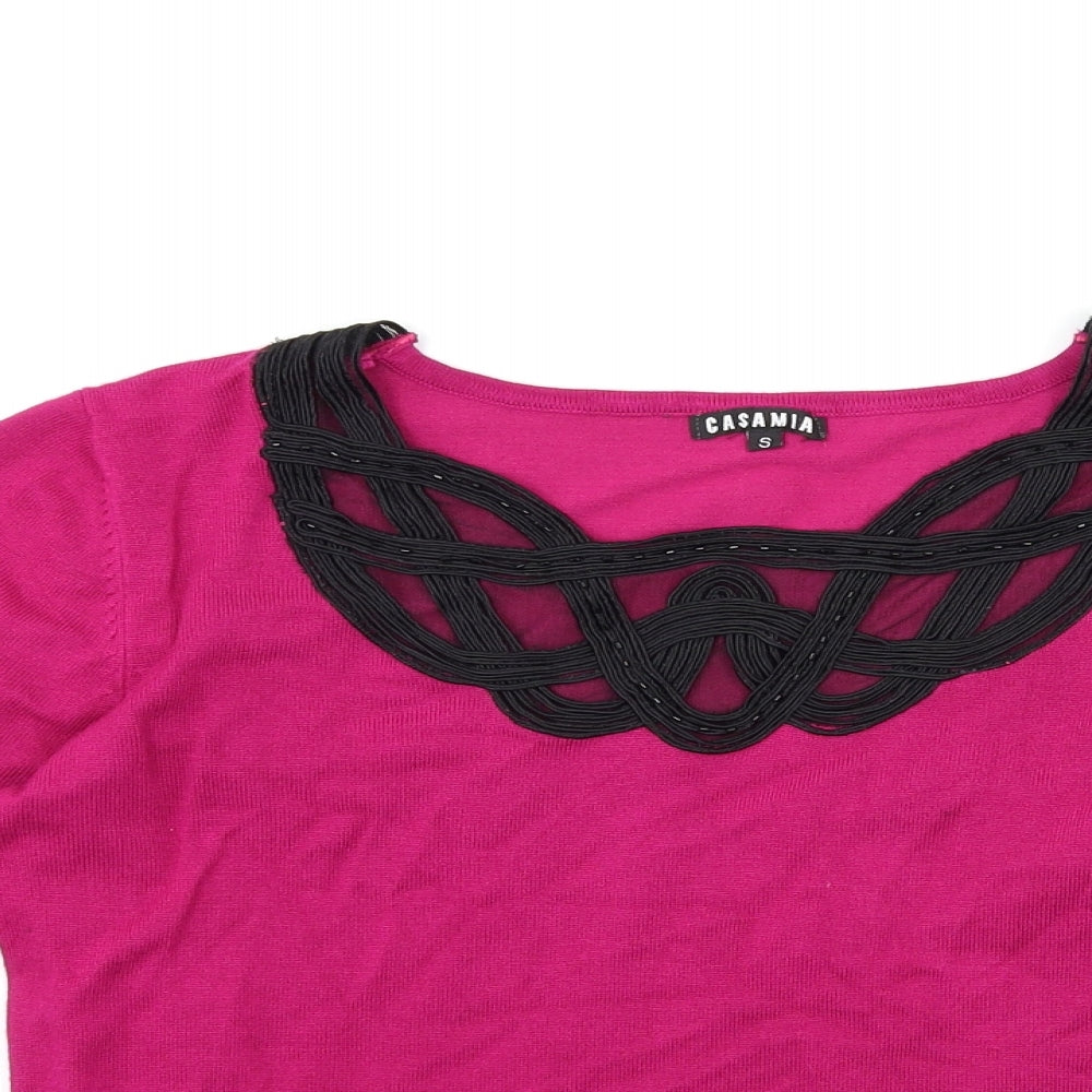 Casamia  Womens Pink   Pullover Jumper Size S