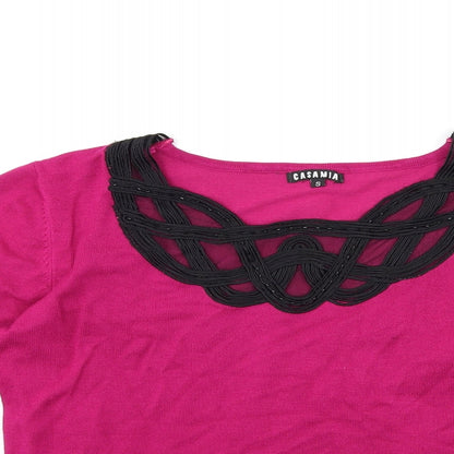 Casamia  Womens Pink   Pullover Jumper Size S