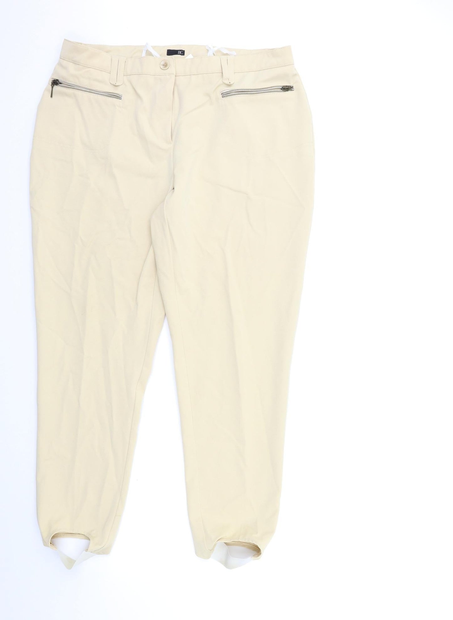 BC Womens Beige   Trousers  Size 20 L28 in