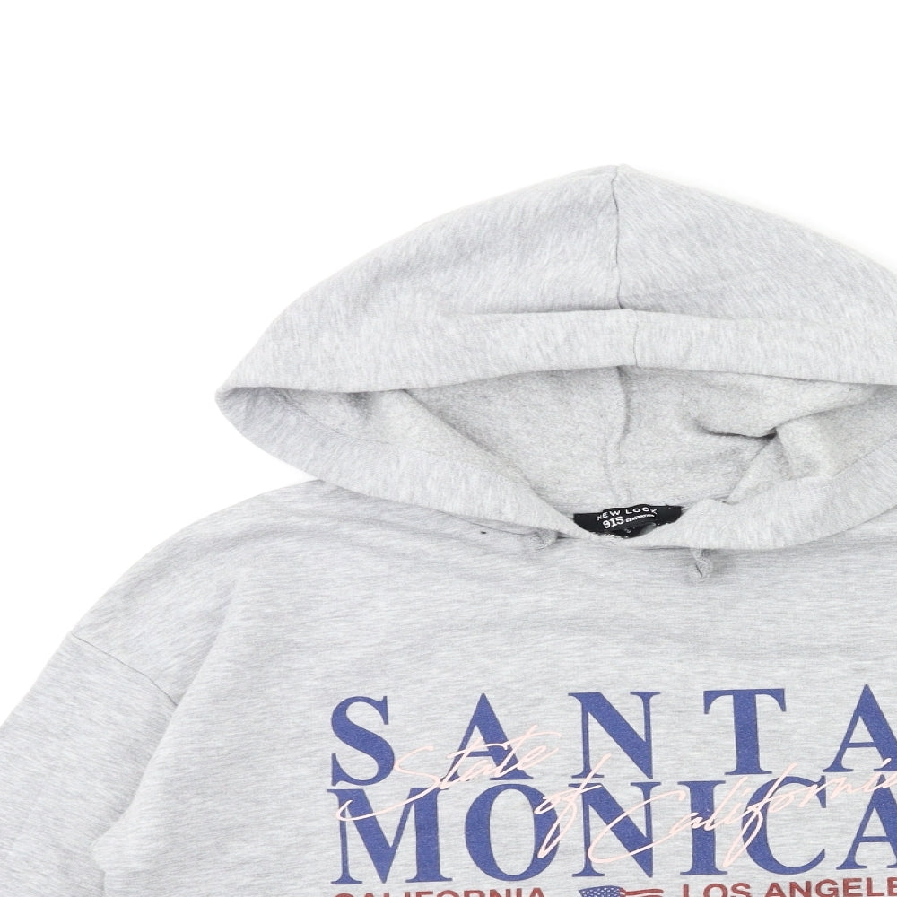 New Look Girls Grey   Pullover Hoodie Size 12 Years