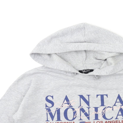 New Look Girls Grey   Pullover Hoodie Size 12 Years