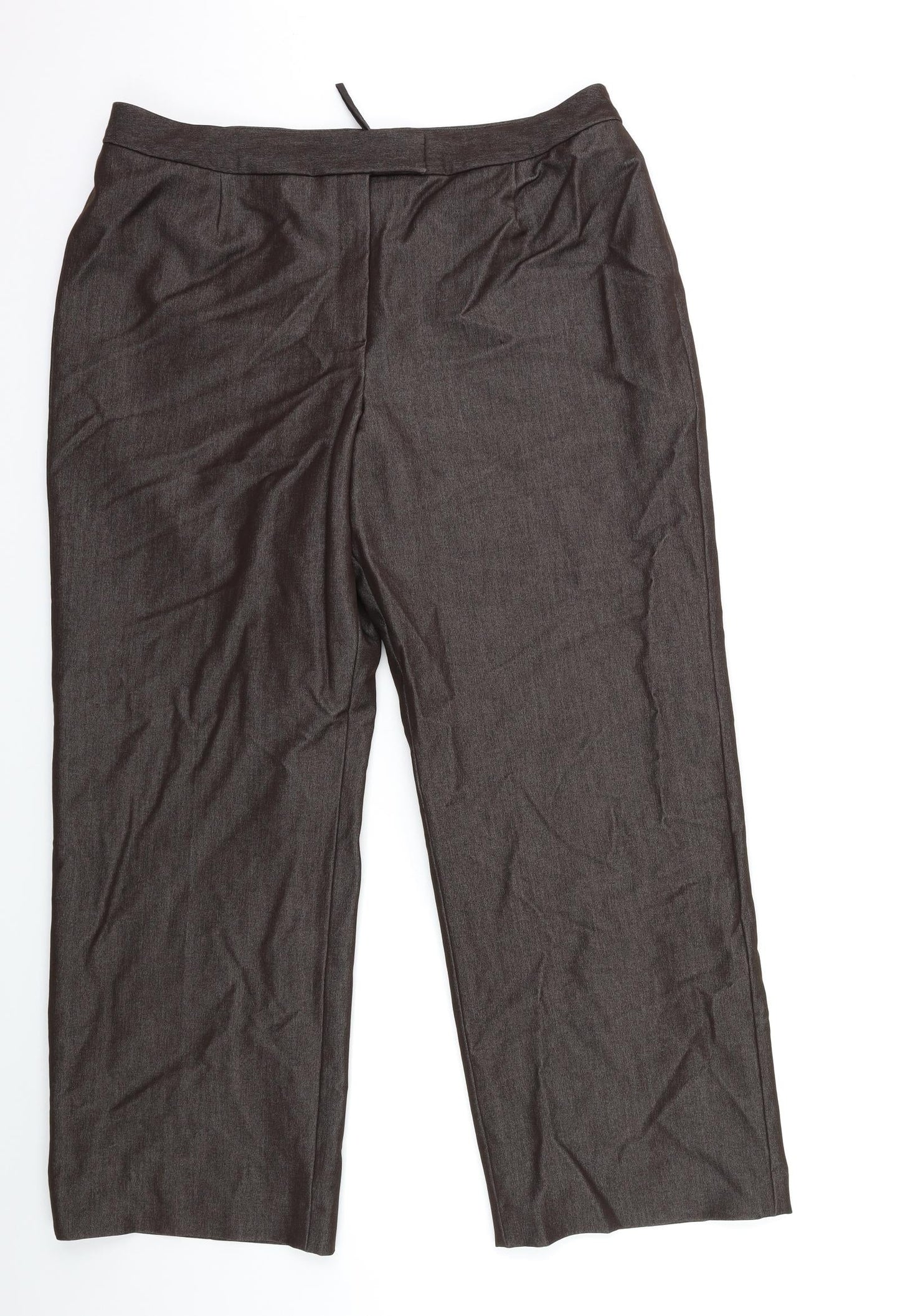 Studio Womens Brown   Trousers  Size 16 L34 in