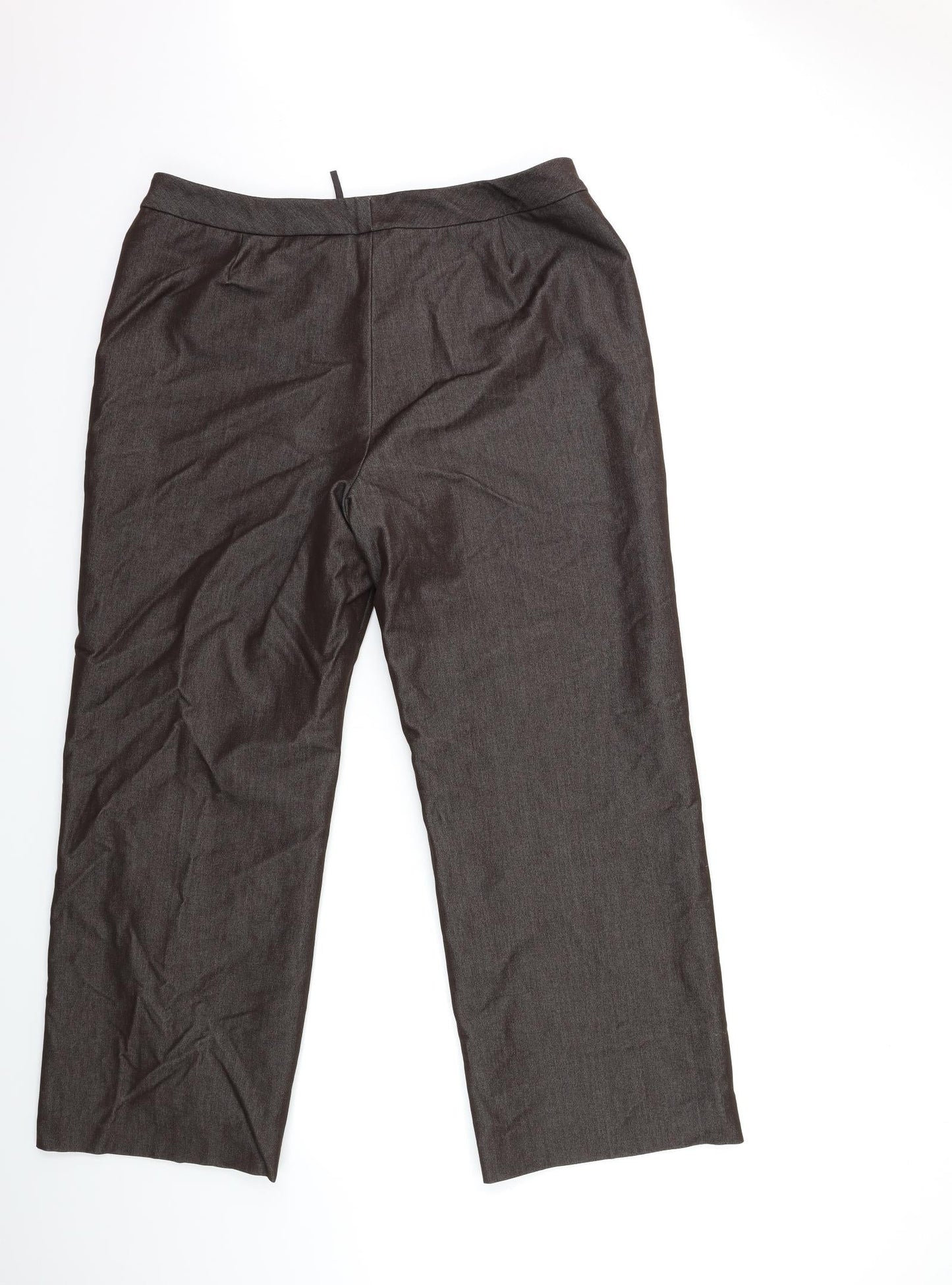 Studio Womens Brown   Trousers  Size 16 L34 in