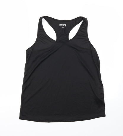 Womens UK Size M Souluxe Black Basic Tank