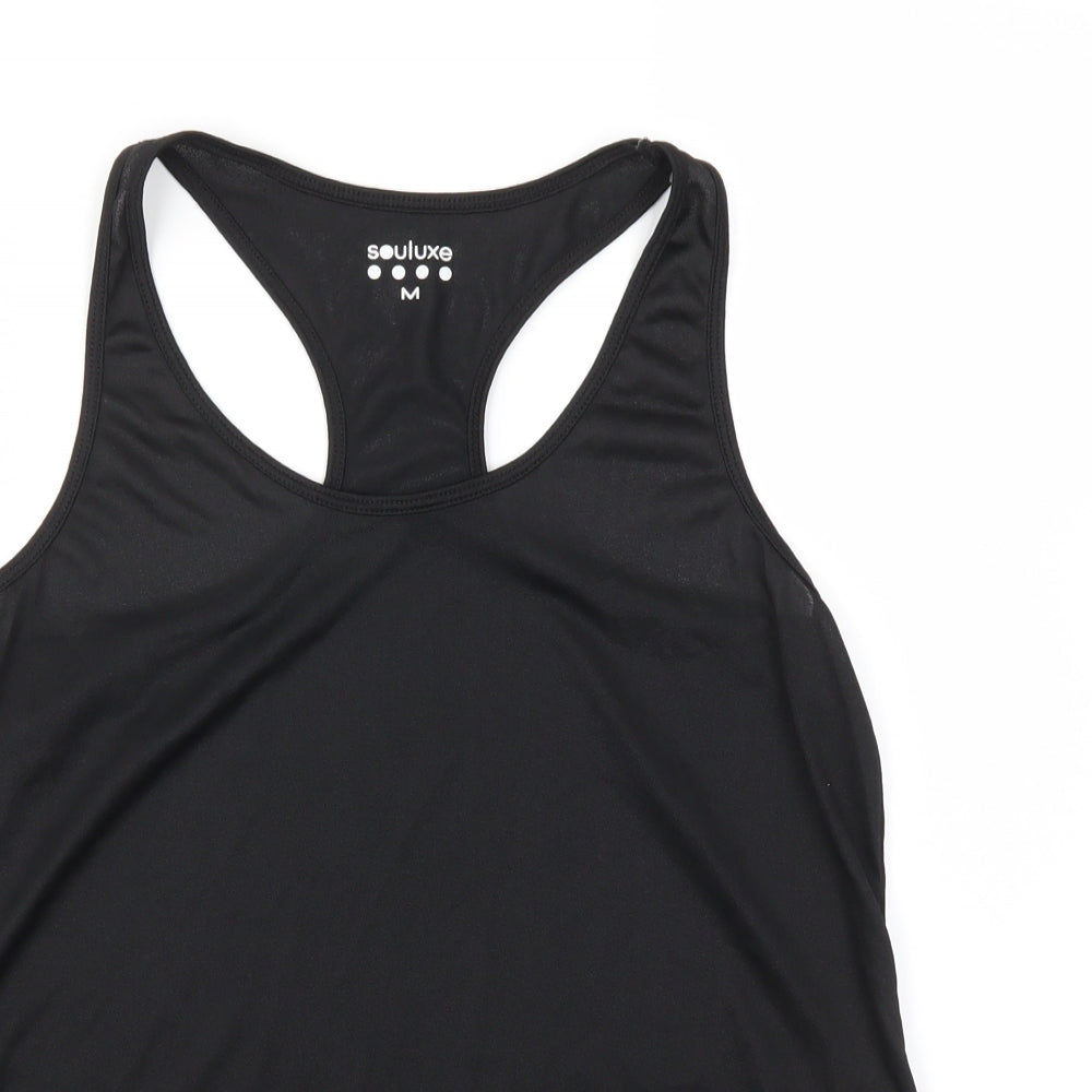 Womens UK Size M Souluxe Black Basic Tank