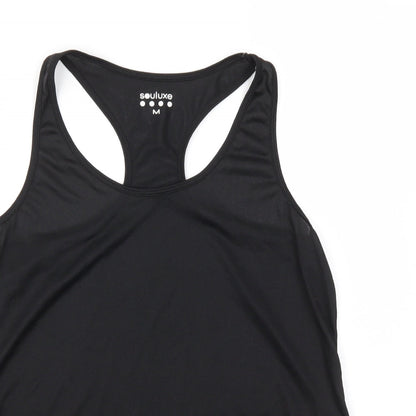 Womens UK Size M Souluxe Black Basic Tank