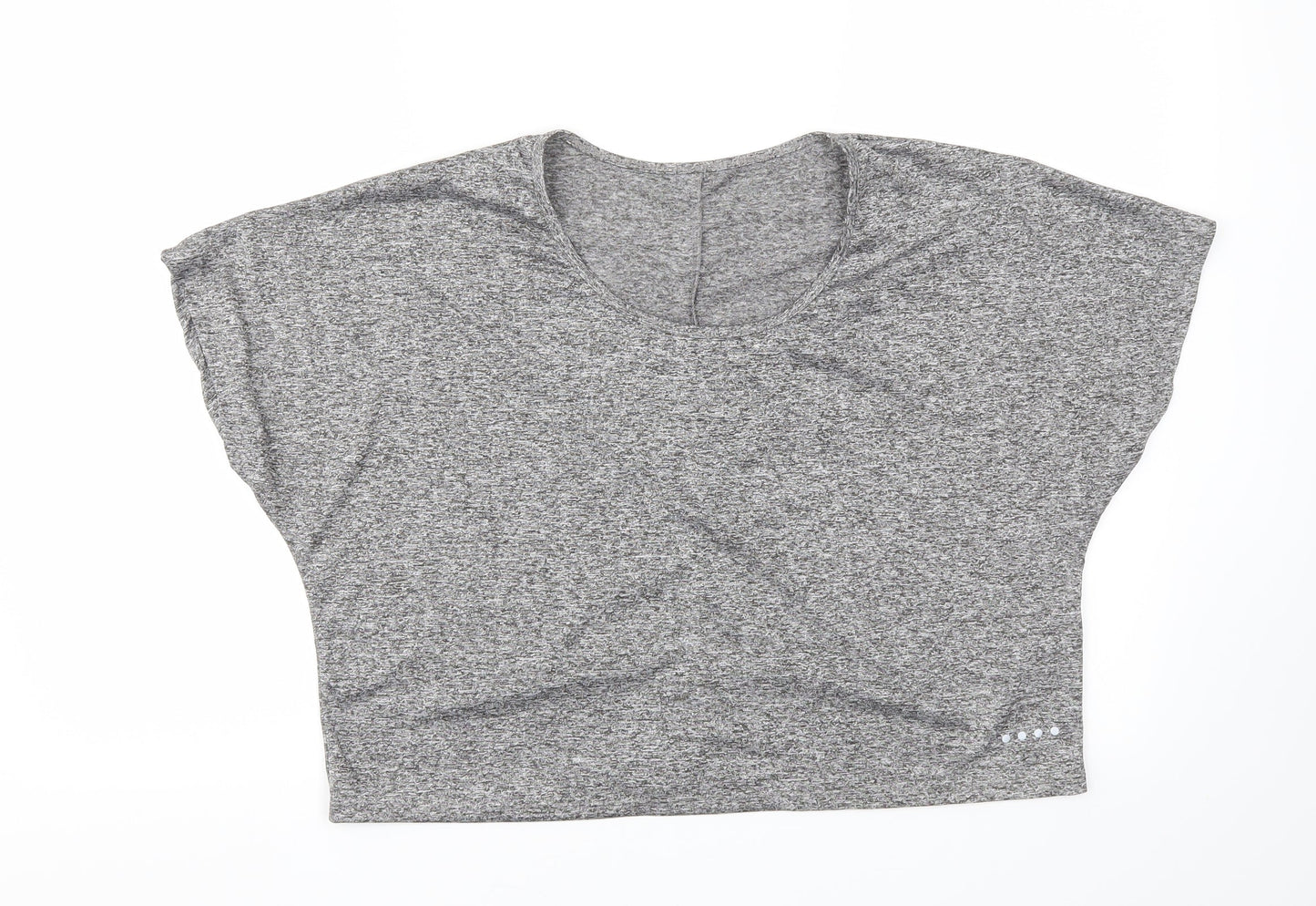 Womens UK Size M Matalan Grey Basic T-Shirt