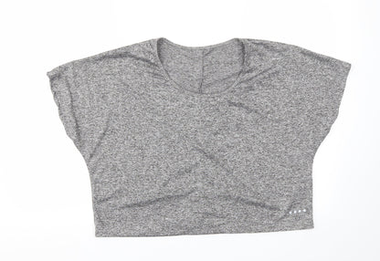 Womens UK Size M Matalan Grey Basic T-Shirt