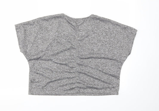 Womens UK Size M Matalan Grey Basic T-Shirt