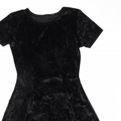 LOOK OF THE DAY Womens Black   Fit & Flare  Size 10