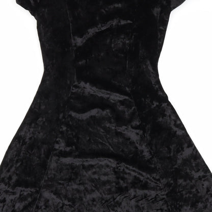 LOOK OF THE DAY Womens Black   Fit & Flare  Size 10