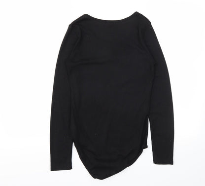 Peacocks Womens Black   Bodysuit One-Piece Size 8
