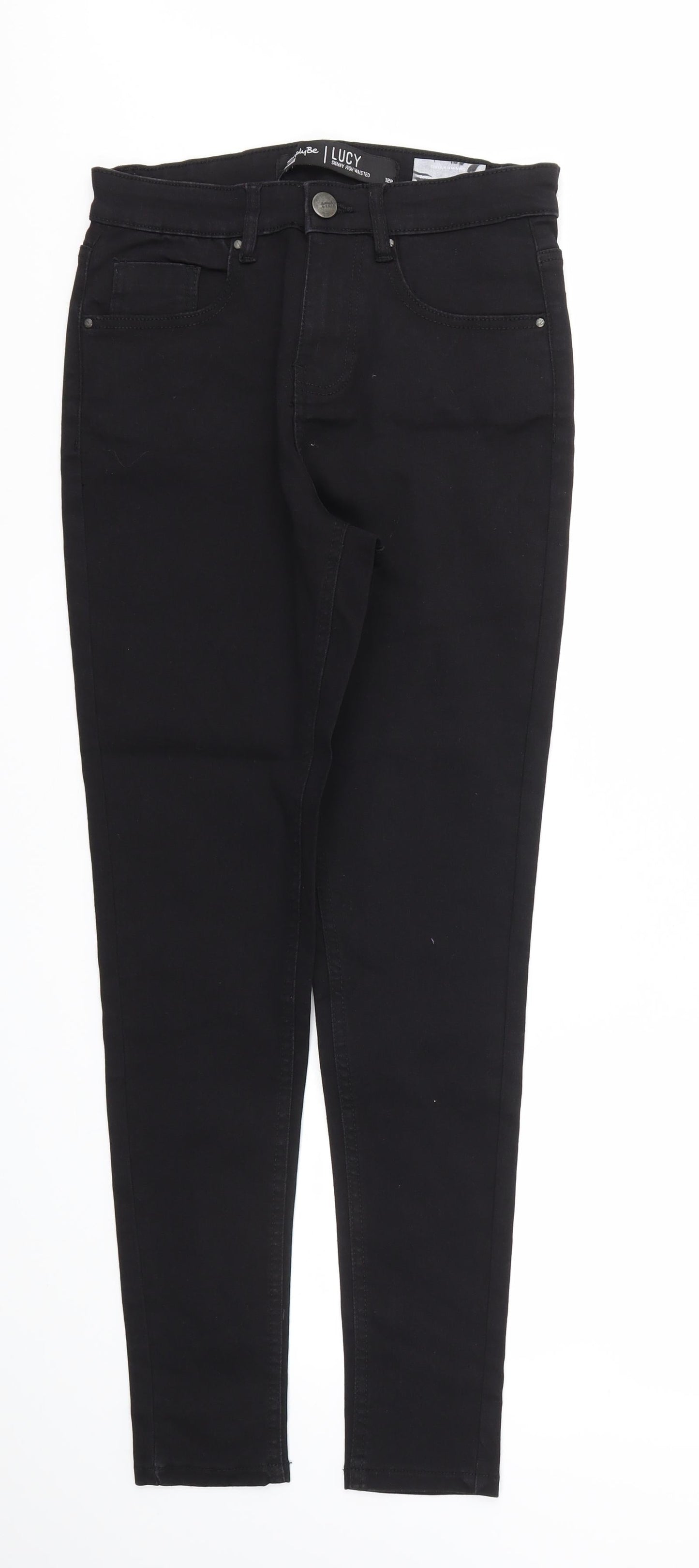 Lucy Womens Black   Skinny Jeans Size 12 L27 in