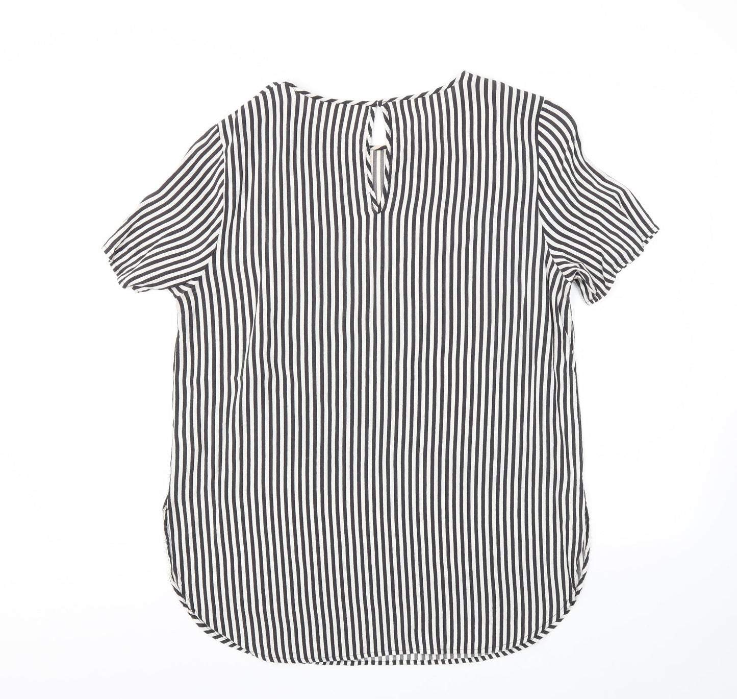 Womens UK Size 12 H&M Black Basic T-Shirt