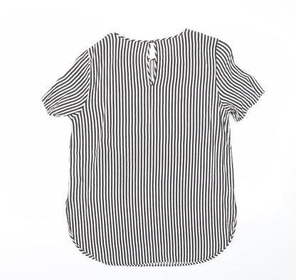 Womens UK Size 12 H&M Black Basic T-Shirt