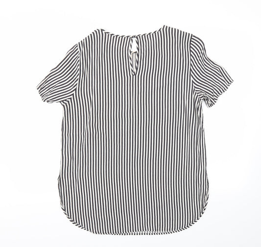 Womens UK Size 12 H&M Black Basic T-Shirt