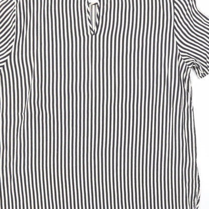 Womens UK Size 12 H&M Black Basic T-Shirt