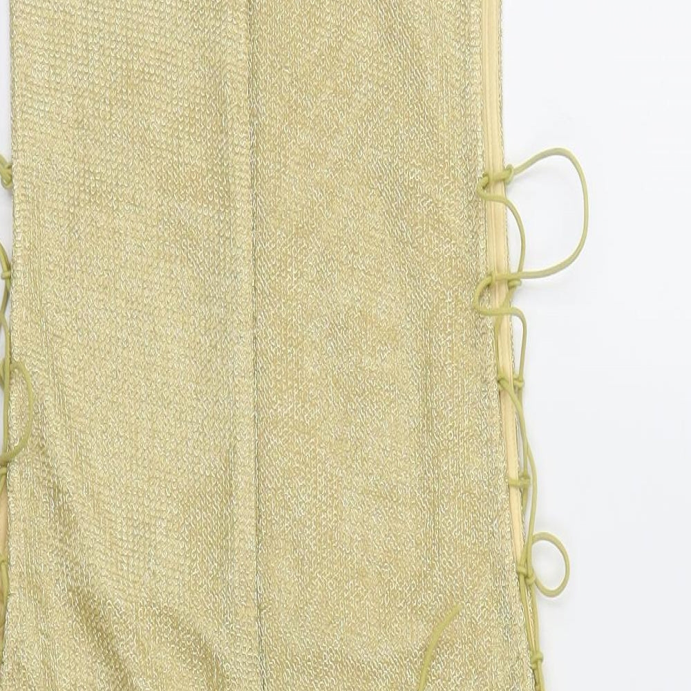 Missguided Womens Gold   A-Line  Size 10