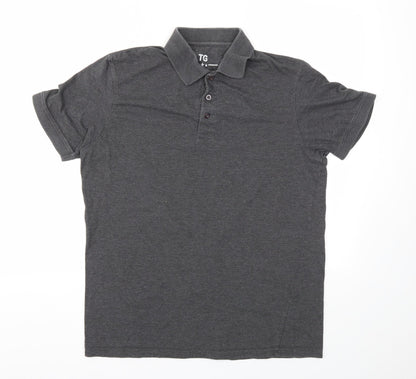 TG Mens Grey    Polo Size M