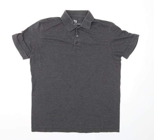 TG Mens Grey    Polo Size M