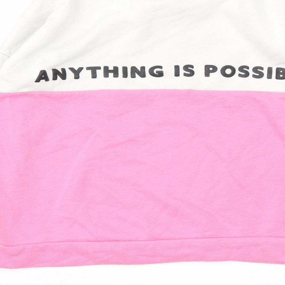 Primark Girls Pink   Pullover Sweatshirt Size 11-12 Years