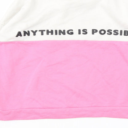 Primark Girls Pink   Pullover Sweatshirt Size 11-12 Years