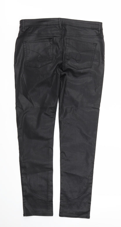 Womens UK Size 34 Preworn Regular Fit Skinny Black Jeans