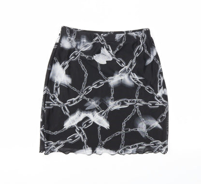 SheIn Womens Black   A-Line Skirt Size XS  - Stretch waistband