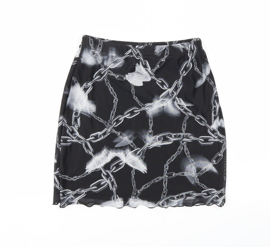 SheIn Womens Black   A-Line Skirt Size XS  - Stretch waistband