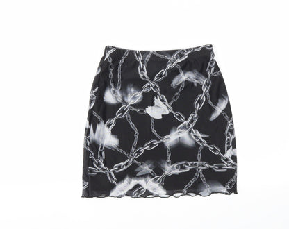 SheIn Womens Black   A-Line Skirt Size XS  - Stretch waistband