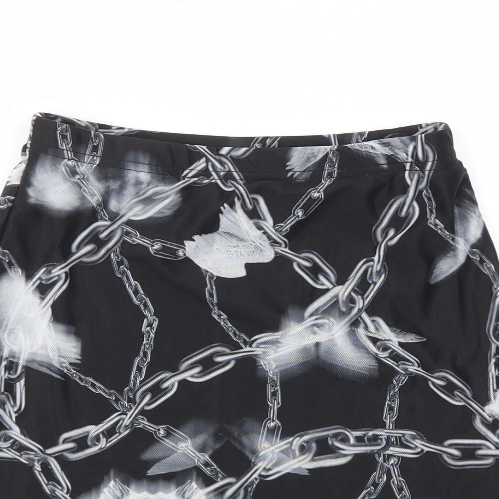 SheIn Womens Black   A-Line Skirt Size XS  - Stretch waistband