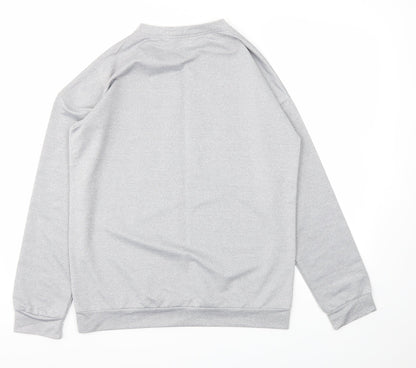 Womens UK Size L Preworn Grey Pullover Jumper