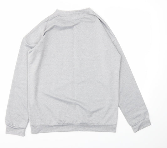 Womens UK Size L Preworn Grey Pullover Jumper