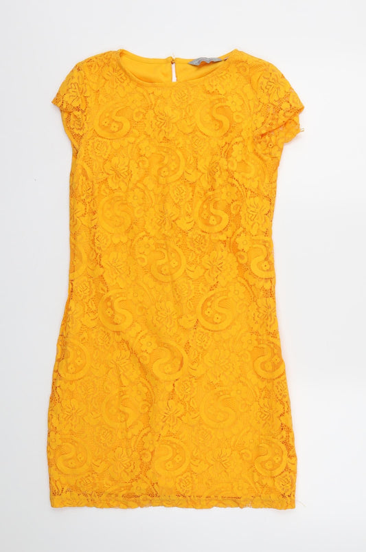 Dorothy Perkins Womens Orange   A-Line  Size 6