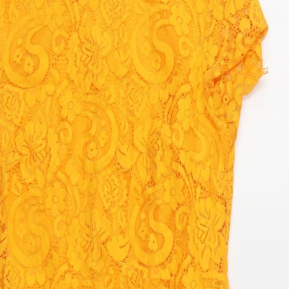 Dorothy Perkins Womens Orange   A-Line  Size 6