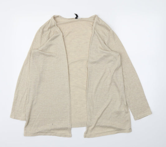 Womens UK Size L H&M Beige Cardigan Jumper