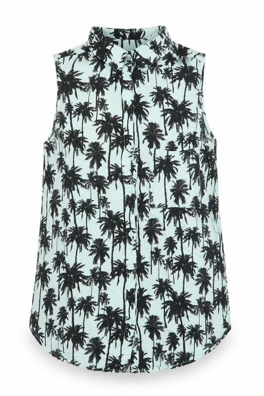 Womens UK Size 8 Divided by H&M Blue Basic Blouse