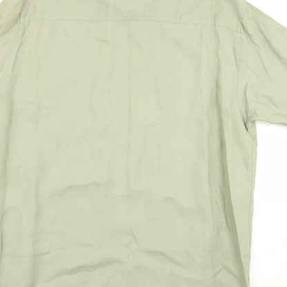 Asda George Mens Green    Button-Up Size L