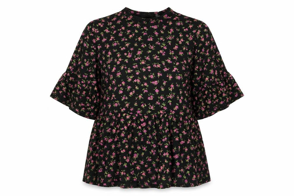 Womens UK Size 6 Boohoo Black Basic T-Shirt