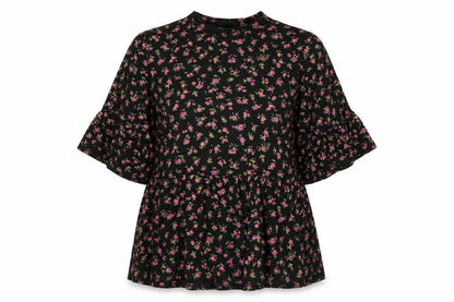 Womens UK Size 6 Boohoo Black Basic T-Shirt