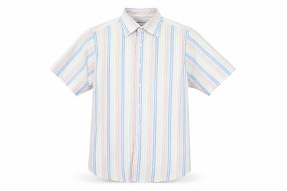 Mens UK Size M Cutting Edge Multicoloured  Button-Up Short Sleeve Casual Shirt
