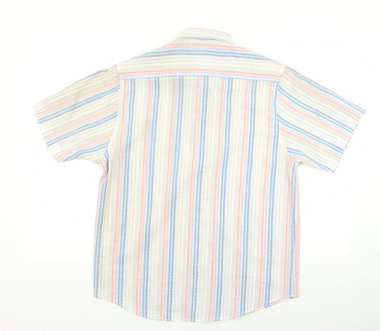 Mens UK Size M Cutting Edge Multicoloured  Button-Up Short Sleeve Casual Shirt